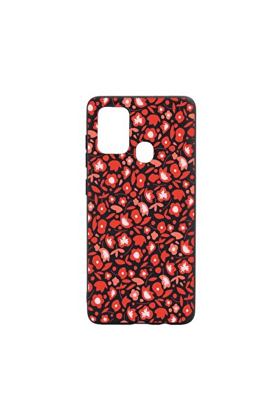 bestcase Husa Silicon Red Flower Pattern, compatibila cu Xiaomi Redmi 9C, rez...