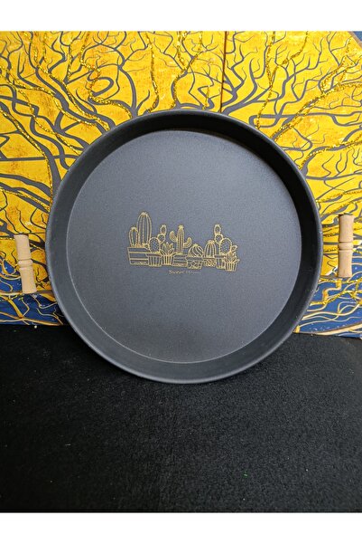 metal tepsi bambu saplı