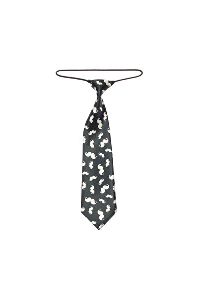 ButicCochet Children's tie, Buticcochet, Black with white moustache, made of ...
