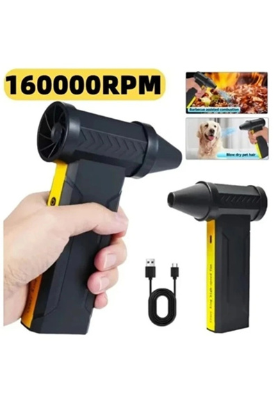 Vothoon Turbo Jet 160000 RPM Taşınabilir Şarjlı Hava Üfleyici 2x5000 mAh Bataryalı Mini Fan