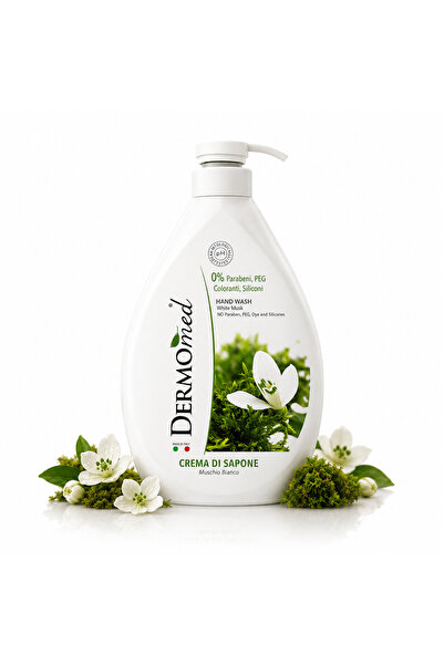 Dermomed Săpun lichid Dermomed® cu parfum de mosc alb și note florale delicat...