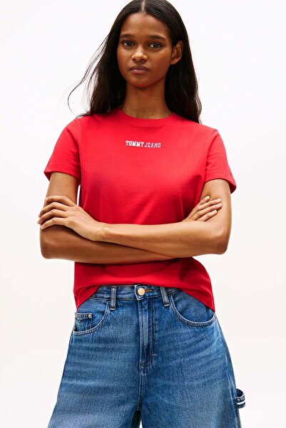 Tommy Jeans Kadın Tişört-DW0DW22277