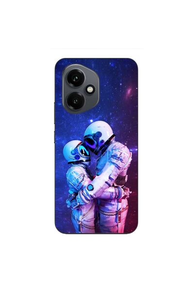 OEM Case compatible with Honor 400 Silicone Gel Tpu Model Astronauts Couple