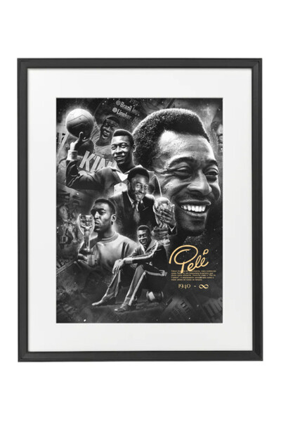 Boomah Accessories Pele Brazil Legend Autographed Poster with Frame 50x40cm