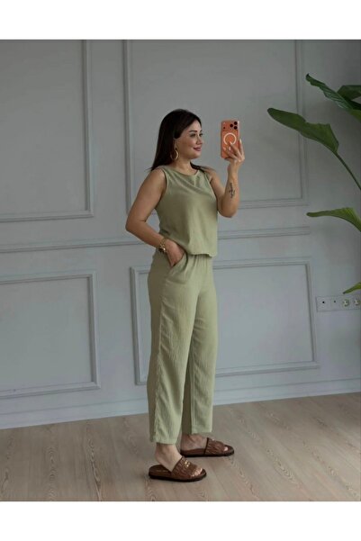 LİFERA Tencel Blouse and Pants Set