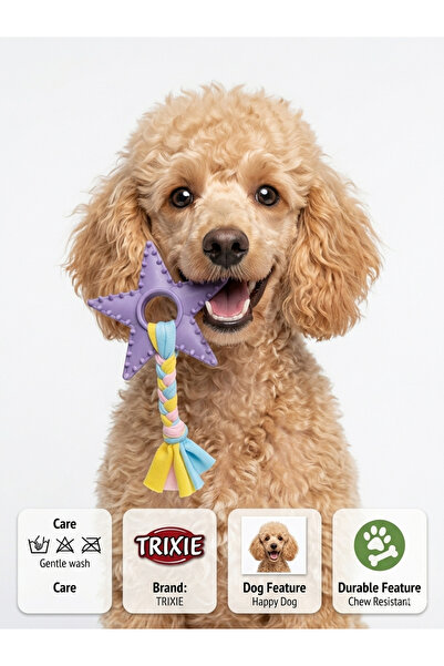 petbutik35 Dikenli deniz yılızı halatlı diş kaşıma oyuncağı köpek