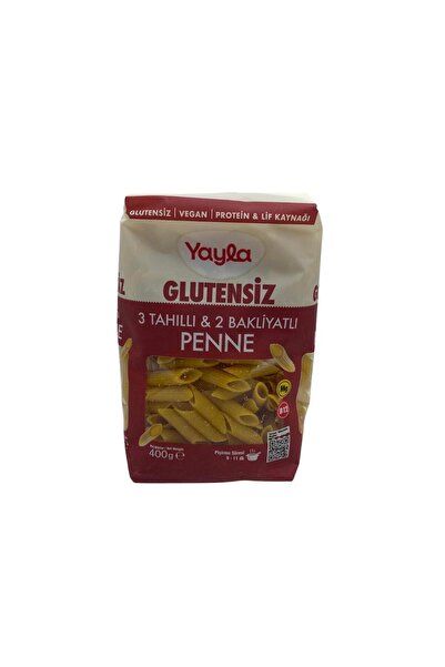 Yayla Glutensiz 3 Tahıllı 2 Bakliyatlı Penne Makarna 400 G.