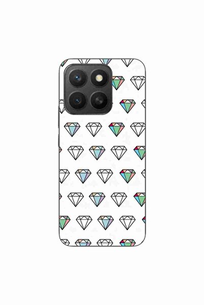 OEM Case compatible with Honor X8c Silicone Gel Tpu Model Diamonds Pattern Tr...