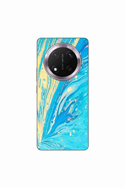 OEM Θήκη συμβατή με Honor Magic7 Lite Σιλικόνης Gel TPU Μοντέλο Aqua Bloom