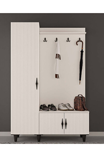 miracool Lale Portmanto / Vestiyer / Komple MDF / Şık Tasarım / 1. Kalite