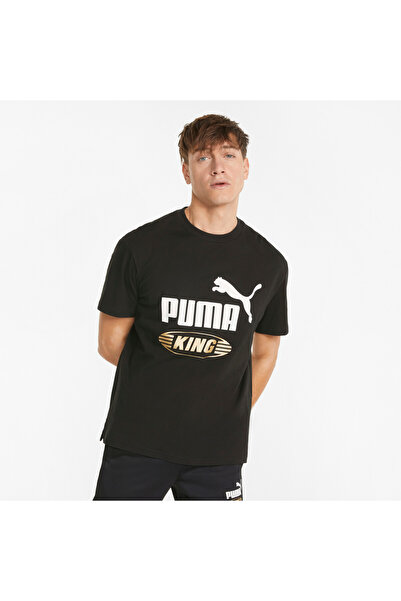 Puma Men King Logo Tee - Black