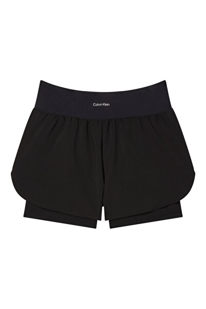 Calvin Klein Siyah Kadın Şort ICON SPORT 2 IN 1 SHORTS