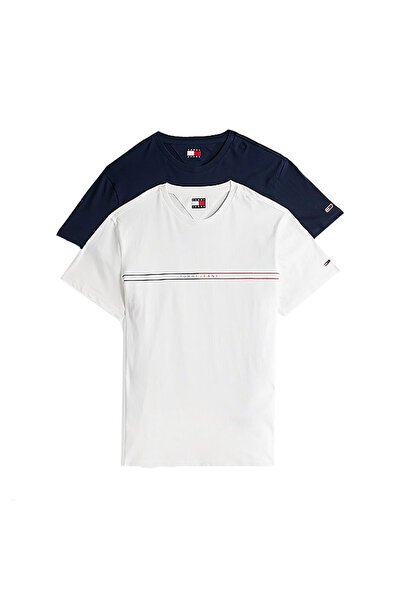 Tommy Hilfiger Bărbați& # x27;s Tricou slim cu mânecă scurtă și logo, pachet ...