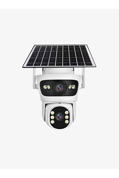 Baff SIM-5700 6MP 4G Solar Güvenlik Kamerası Çift Lens PTZ