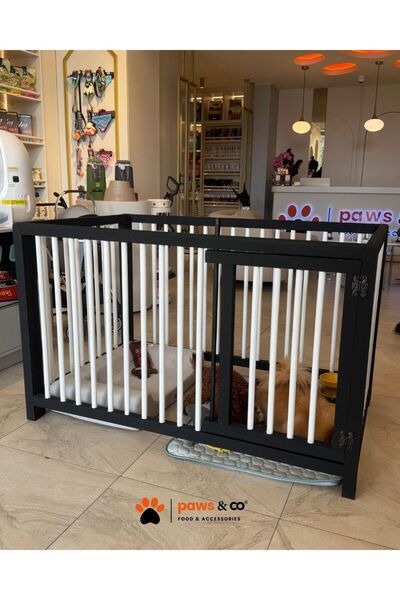 Paws&Co Ahşap Köpek Çiti