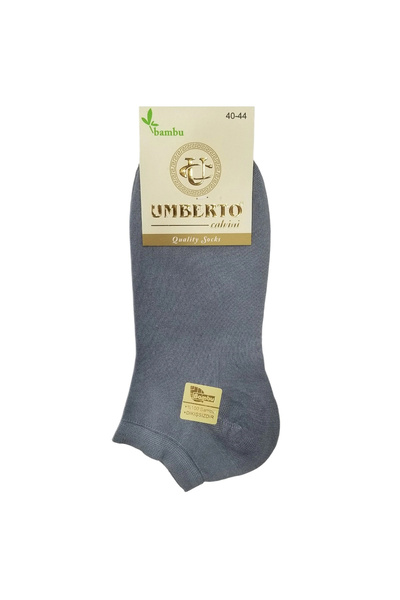 Umberto Calvini Ανδρικές κάλτσες Umberto 12 Pieces Natural Bamboo Booties -307