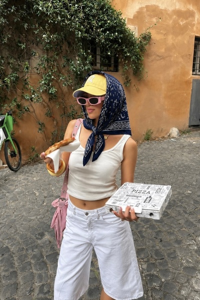 keisy Bandană eșarfă de damă cu model 70x70