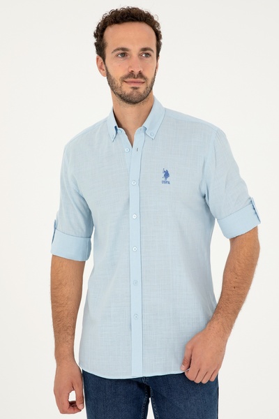 U.S. Polo Assn. Lucan Us Polo Assn Men's Shirt 1831417 Light Blue