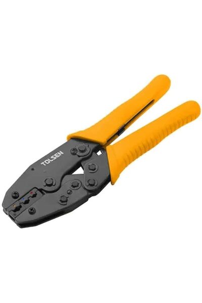 TOLSEN Ratchet Crimping Plier Industrial Hand Tool for Terminal and Connector...