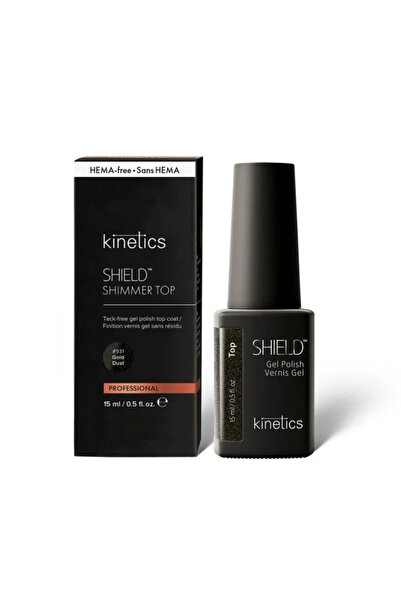 kinetics Shield Shimmer Top Coat Gold Dust Yapışkan Katsız 15ml