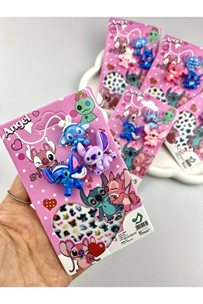 Toka Sepetim Stitch Yüzük ve Tırnak Sticker Seti