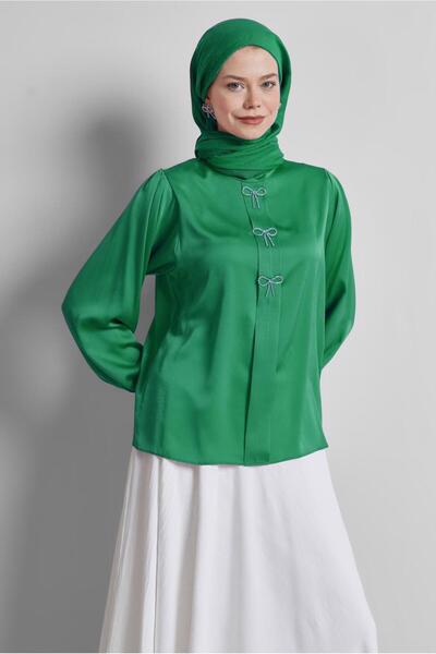 Alvina Stoned Satin Bluz 44711