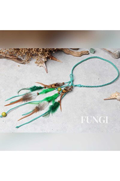 FUNGI Güderi Forehead Band |   Handmade Bohemian Hair Accessory & Multi-Purpo...