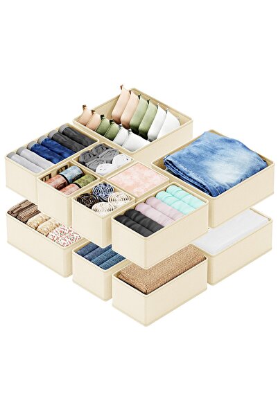 Sumkyle Drawer Organizer Clothes, 12 Pack Dresser Organizer Bins for Nursery,...