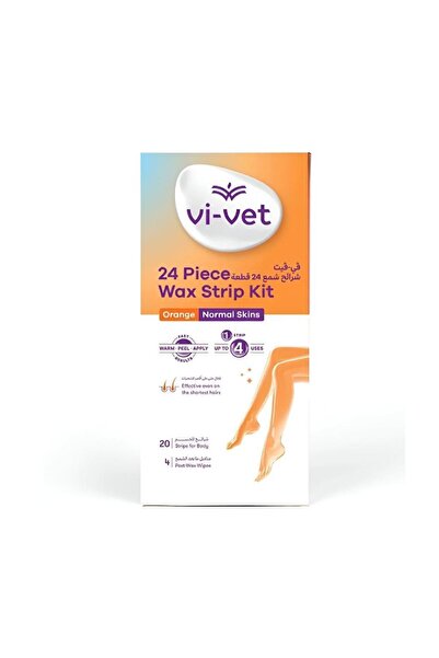 Vi-vet V-Vit Normal Skin Hair Removal Strips - 24Pcs