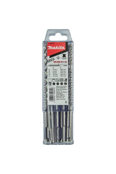 Makita Set de gДѓurit SDS-Plus cu patru tДѓiИ™uri Nemesis II 5;6;8;10;12 mm, ...