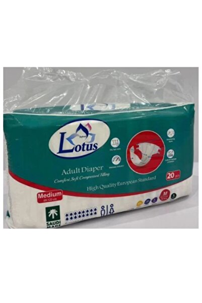 Lotus Lotus Adhesive Adult Diapers Size m Bag 20 Units