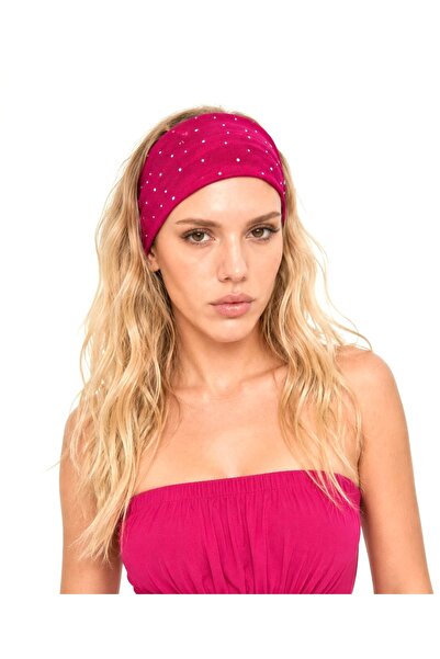Bukiro Taşlı Saç Bandı Dolgulu parlak taşlı bandana soft kumaş sac bandı