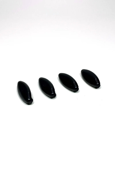 Generic Brand 4 pieces of plastic hooked scarf and shawl pins black 4 cm