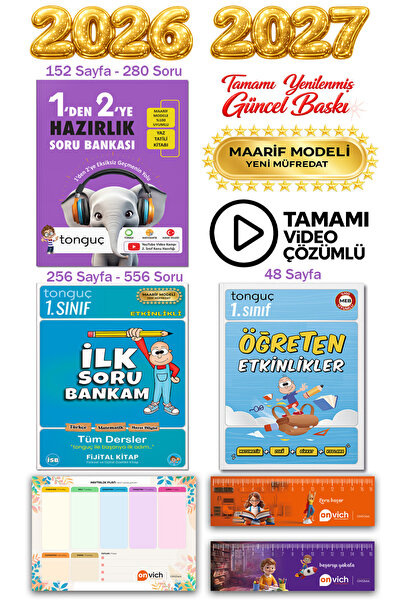 Tonguç Yayınları 2. Sınıf 1 den 2 ye Hazırlık Soru Bankası - İlk Soru Bankam ...