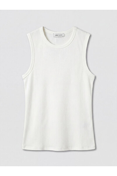 LC Waikiki New Season Ecru Crew Neck Women's Undershirt from Güli̇s Gi̇yi̇m