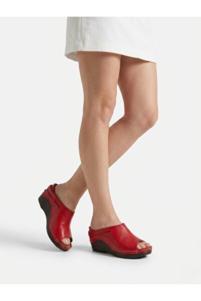 ARTI ARTI AYAKKABI Artı-Artı020-1001 Genuine Leather Women's Daily Red Wedge ...