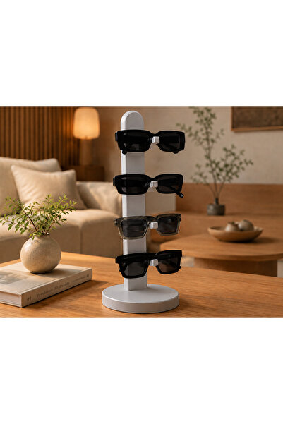 Çoklu Gözlük Standı 4’lü Masaüstü Gözlük Tutucu Organizer 3D Baskı