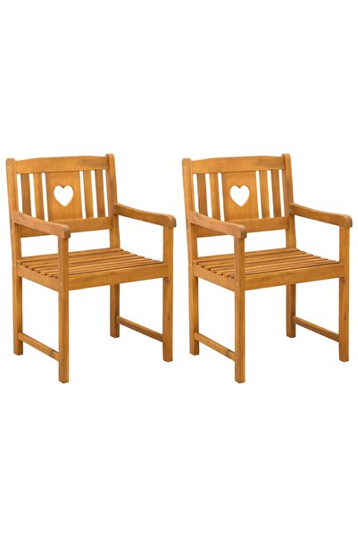vidaxl Bancă de exterior 2 pcs 56 x 55,5 x 90 cm