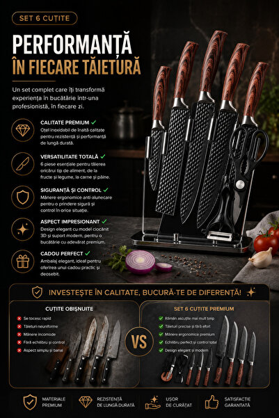 OEM SET OF 6 KNIVES (RO-V05)