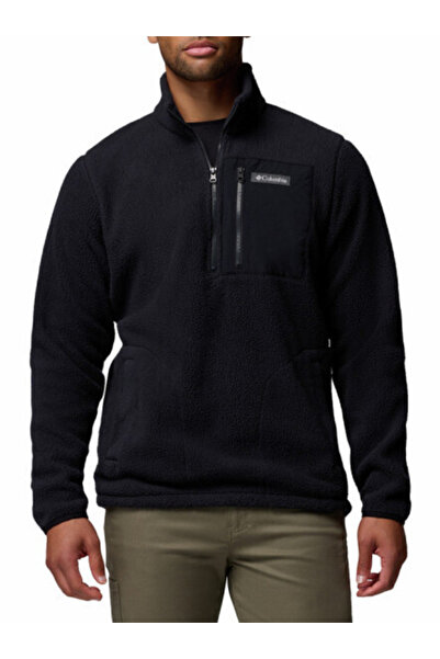 Columbia Ανδρικό Jasper Ridge Pebbled Half Zip Fleece Μαύρο 2142411-010