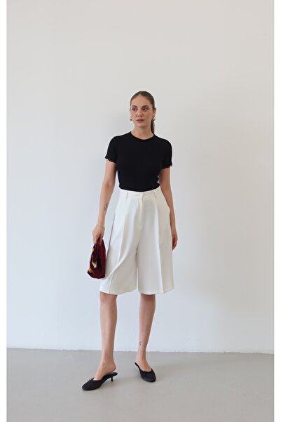 Myra Fashion Kolu Dantel Detaylı Basic Tişört Ribana Örgü Dar Kalıp Kaşkorse ...