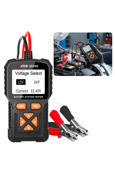 Victor 3025A Dijital Akü Test Cihazı | 12V / 24V