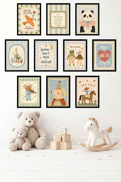 UNT Set de 10 pasteluri cu aspect de ramă |   Camera bebelușului |   Set de p...