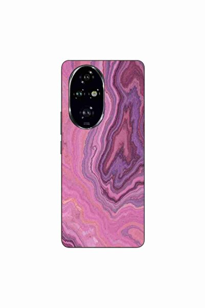 OEM Husa compatibila cu Honor 200 Pro Silicon Gel Tpu Model Pink Quartz Marble