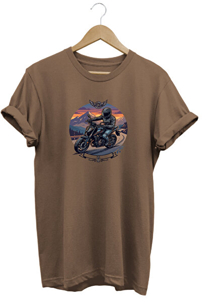 remonz Tricou pentru bărbați cu imprimeu motocicletă, design retro vintage, i...