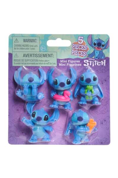 Disney Stitch Set 5 mini figurine, Disney Stitch, 5 cm