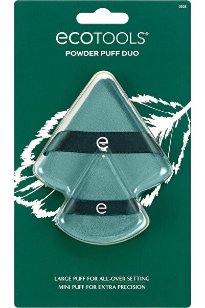 Ecotools Duo de bureței de pudră, mărime standard și mini, 1 bucată (pachet d...