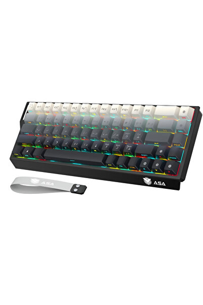 ASA KF68/UTRA Magnetic Gaming Keyboard with RGB Lighting White