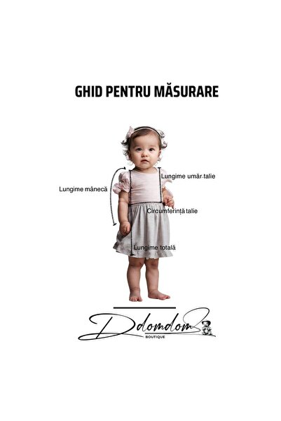 Domdom Boutique Rochița Raisa manecă scurtă Bufantă