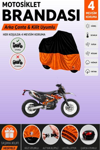 Cemku Double الجزء العلوي أسود - الجزء السفلي برتقالي، حقيبة خلفية متوافقة مع...